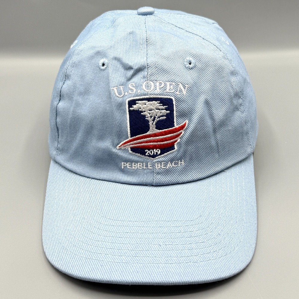 USGA US Open Pebble Beach 2019 Golf Hat Cap Blue Adjustable Cotton Mens